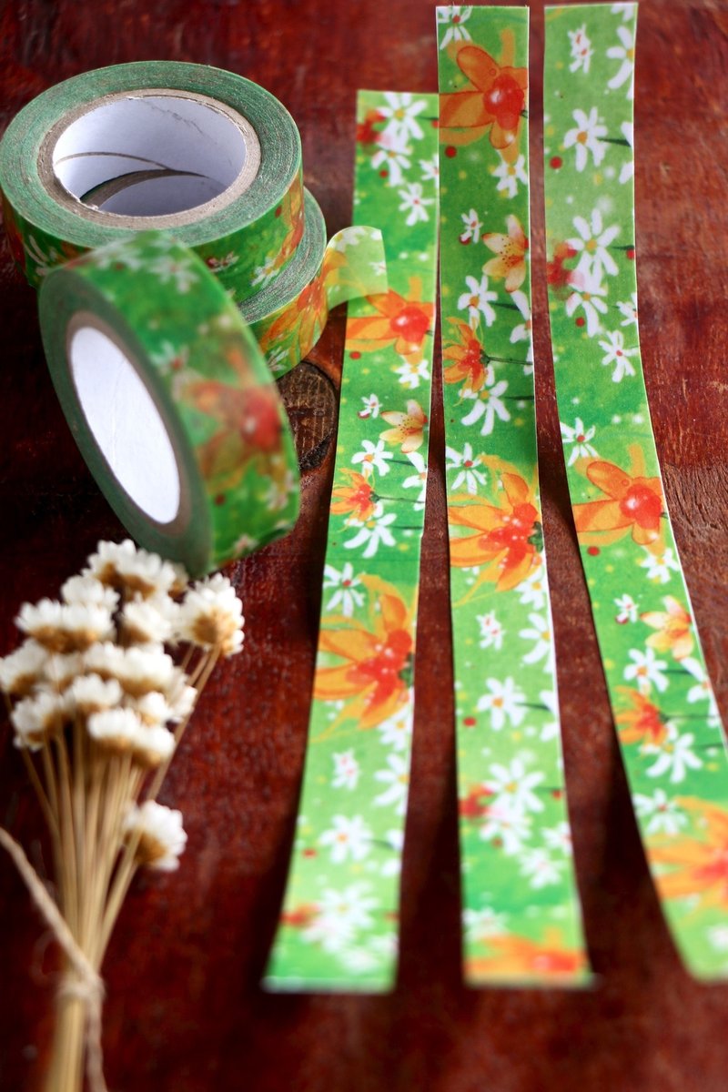 Aloha 和纸胶带 绿的意义 - 纸胶带 - 纸 多色