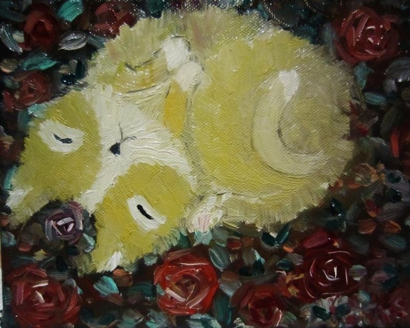 sylvia图案设计之＂睡猫＂ - 其他 - 颜料 