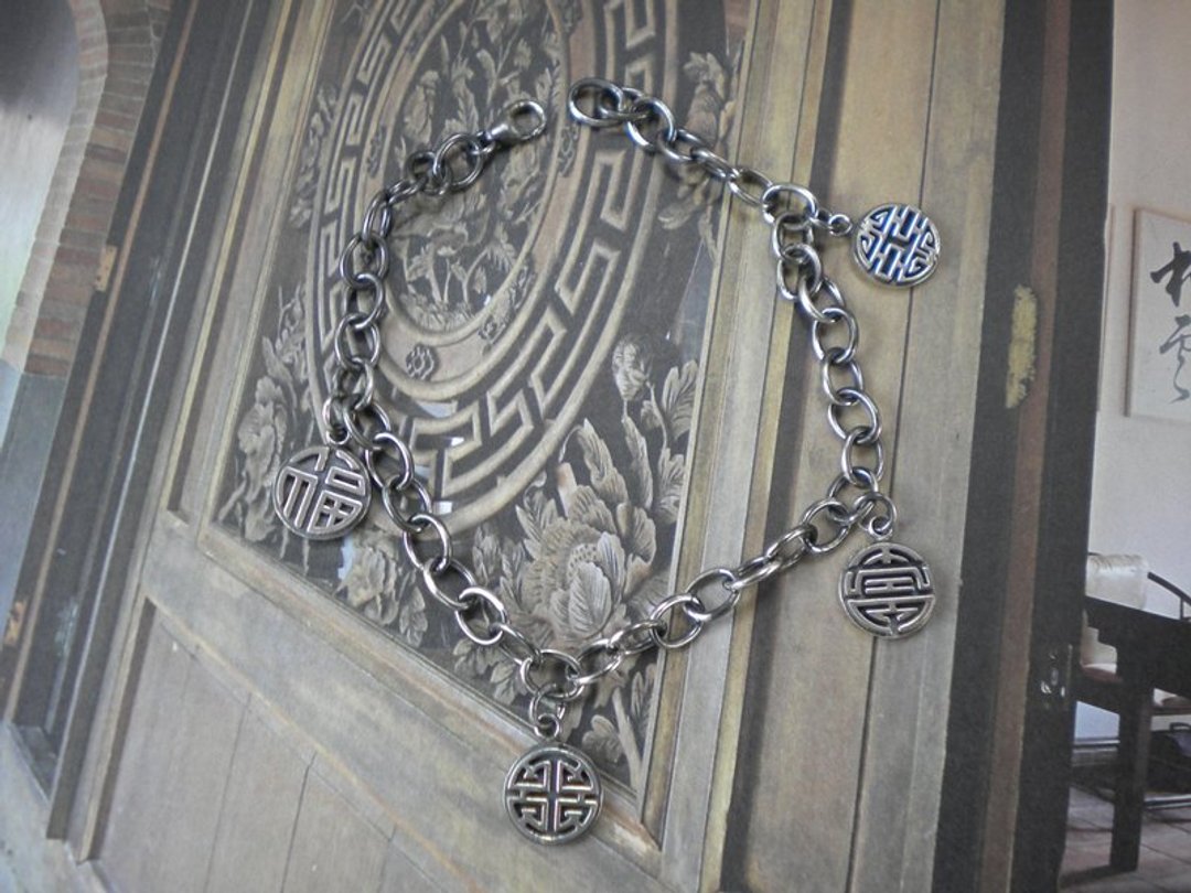 现代中国风系列 New China Collection -吉祥手炼 - 手链/手环 - 其他金属 白色