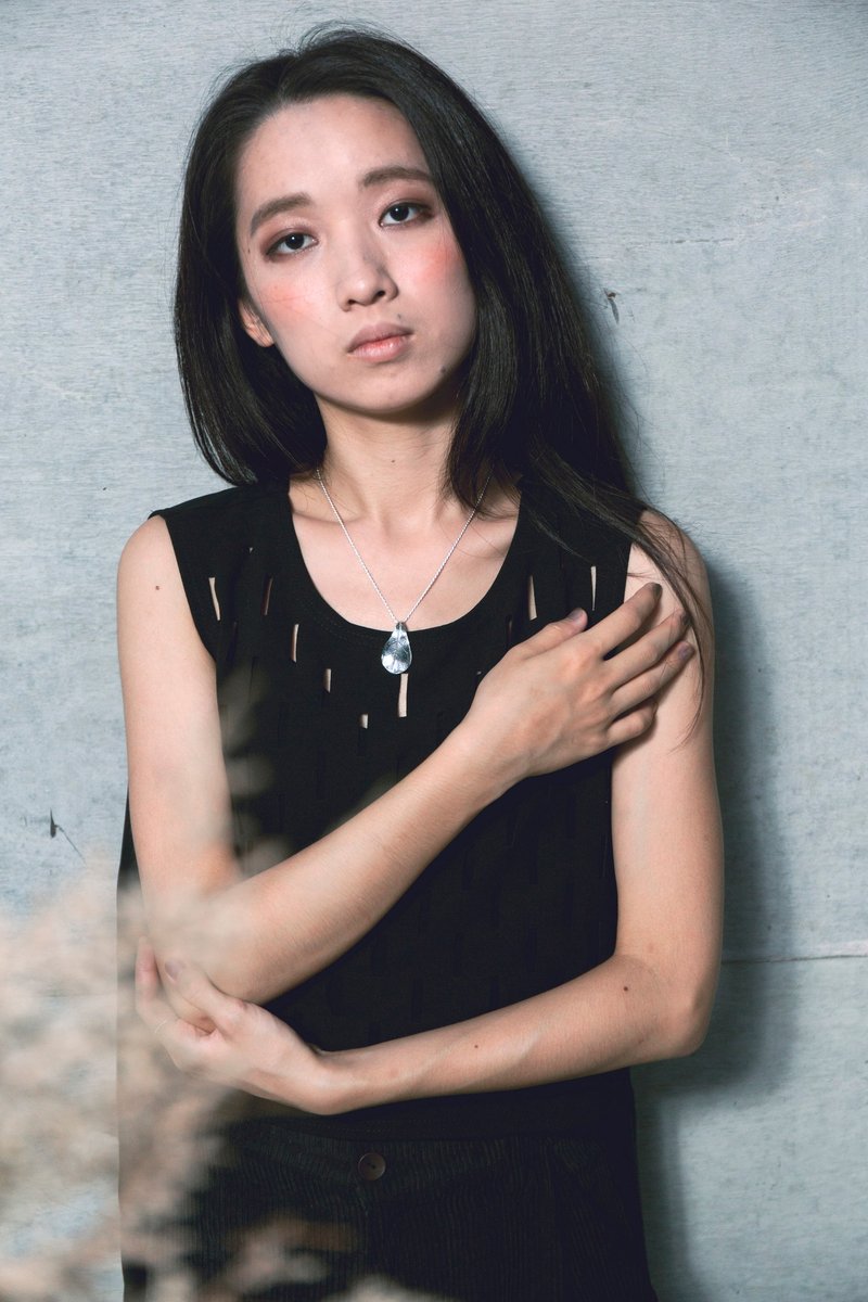 归鱼 |叶子拓印系列| 小仙丹叶项链 - 项链 - 其他金属 