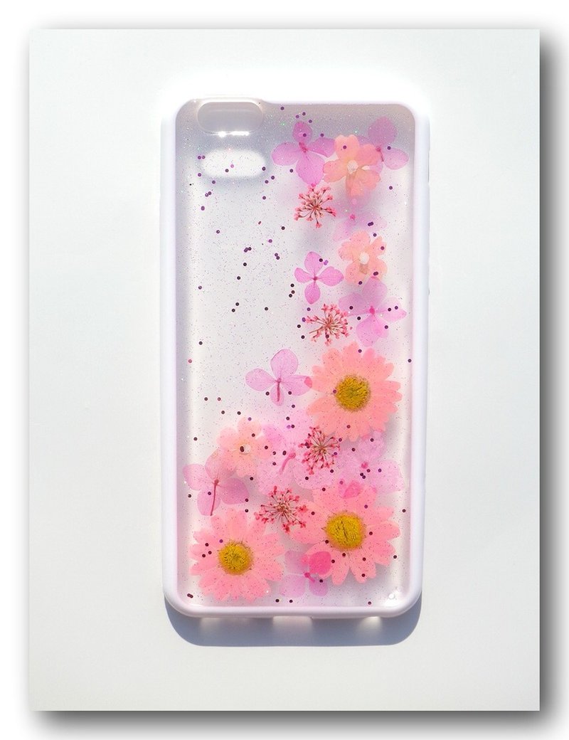 Anny's workshop手作押花手机保护壳，浪漫粉红 Part 2 - 手机壳/手机套 - 塑料 粉红色