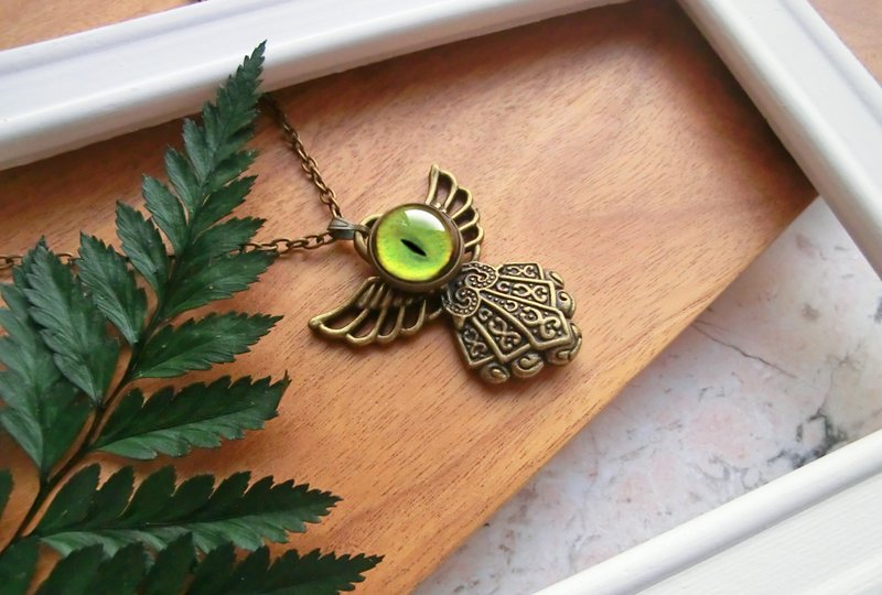 翼天使 - 坠链 - 项链 - 其他金属 红色