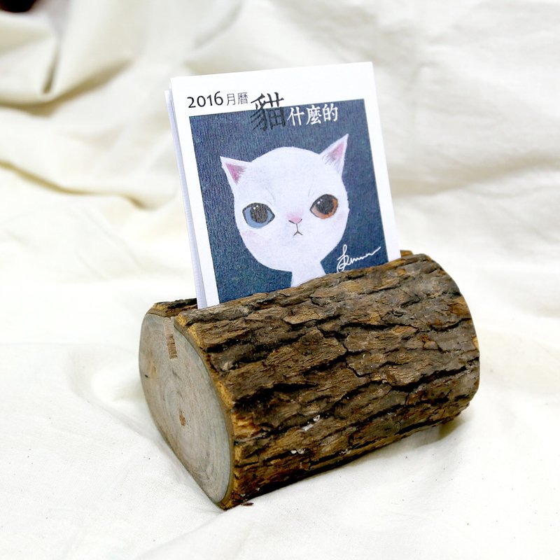 2016猫什么的月历+实木座组合 - 年历/台历 - 其他材质 多色