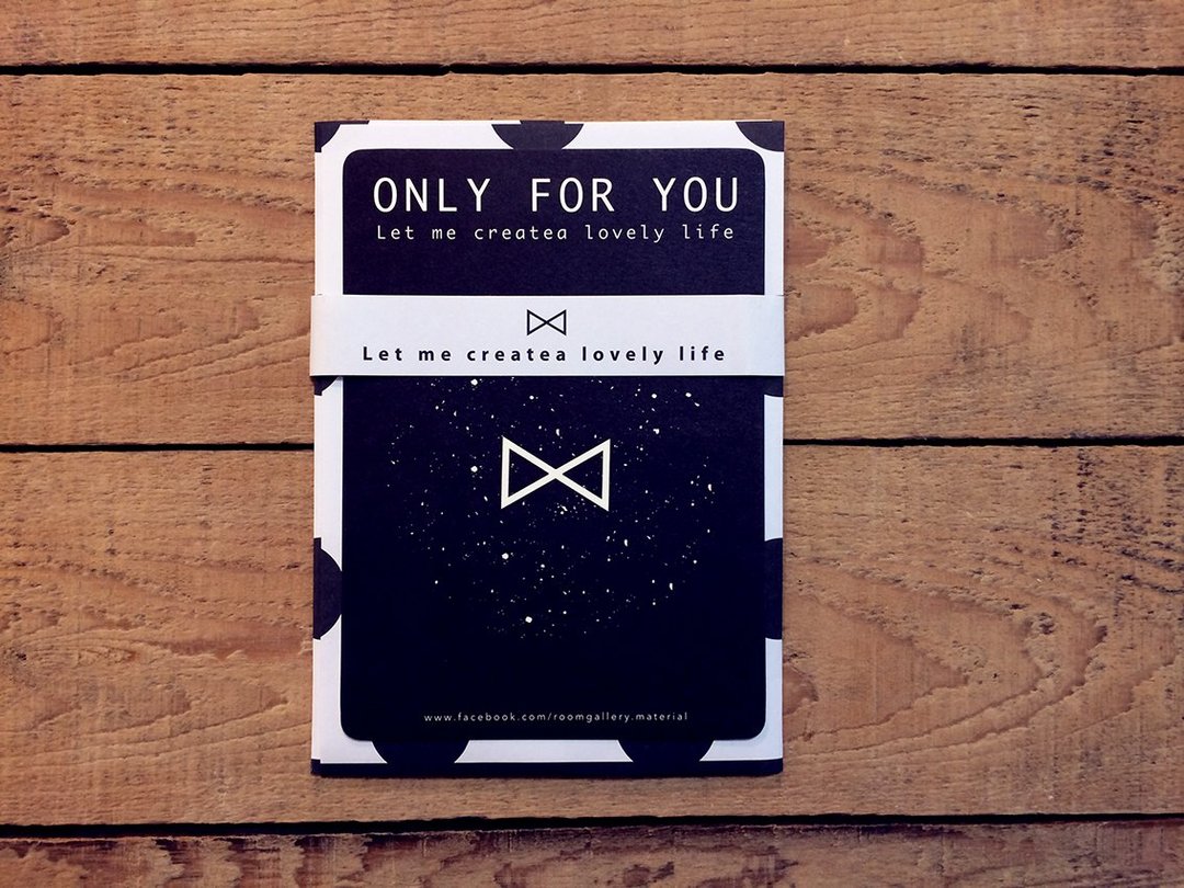 ONLY FOR YOU 明信片 组 - 卡片/明信片 - 纸 黑色