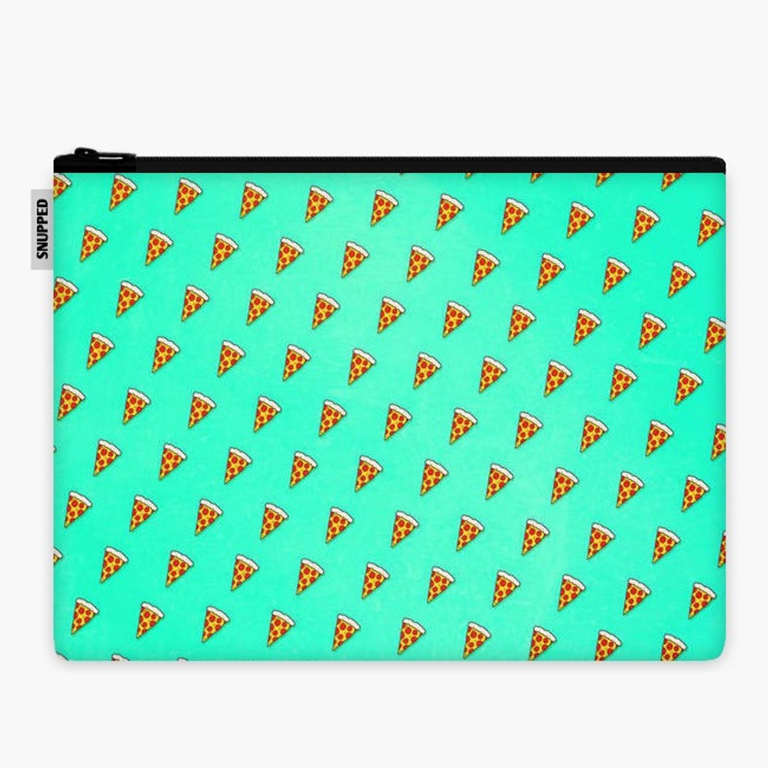 Snupped 限定商品七五折 Snupped SpaceSuit 笔电包 - Cool and Trendy Pizza Pattern in Super Acid green / turquoise / blue - 电脑包 - 防水材质 