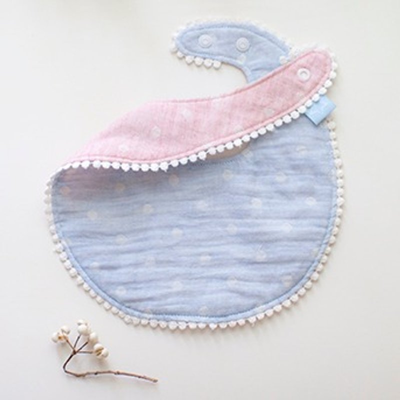 [my little star]仲夏夜之梦　有机棉四重纱口水巾（双面可穿） - 围嘴/口水巾 - 棉．麻 多色