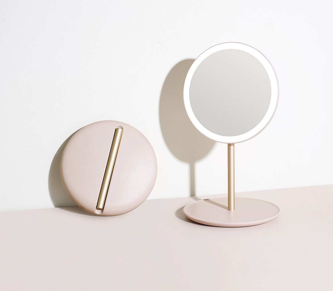 折叠旅行美妆镜 TRAVEL MAKEUP MIRROR - 彩妆刷具/镜子/梳子 - 塑料 白色