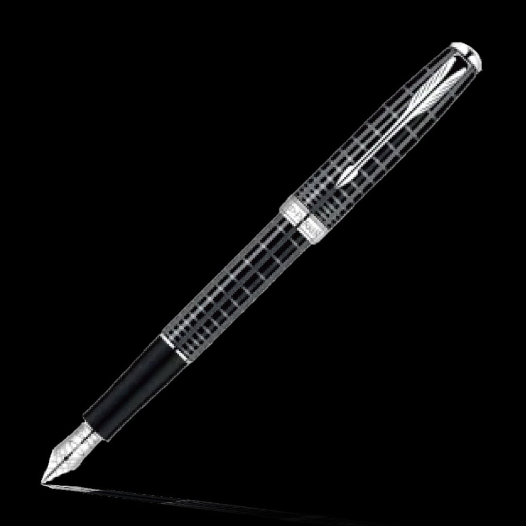 Parker 派克商籁高尚格纹白夹钢笔(F) - 钢笔 - 其他材质 黑色