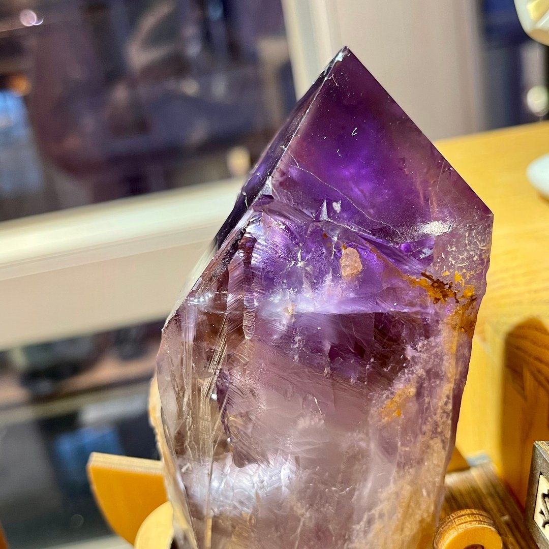天然 紫水晶 权杖 美人鱼 小鱼仙 浪漫 原石 原矿 - 摆饰 - 水晶 紫色