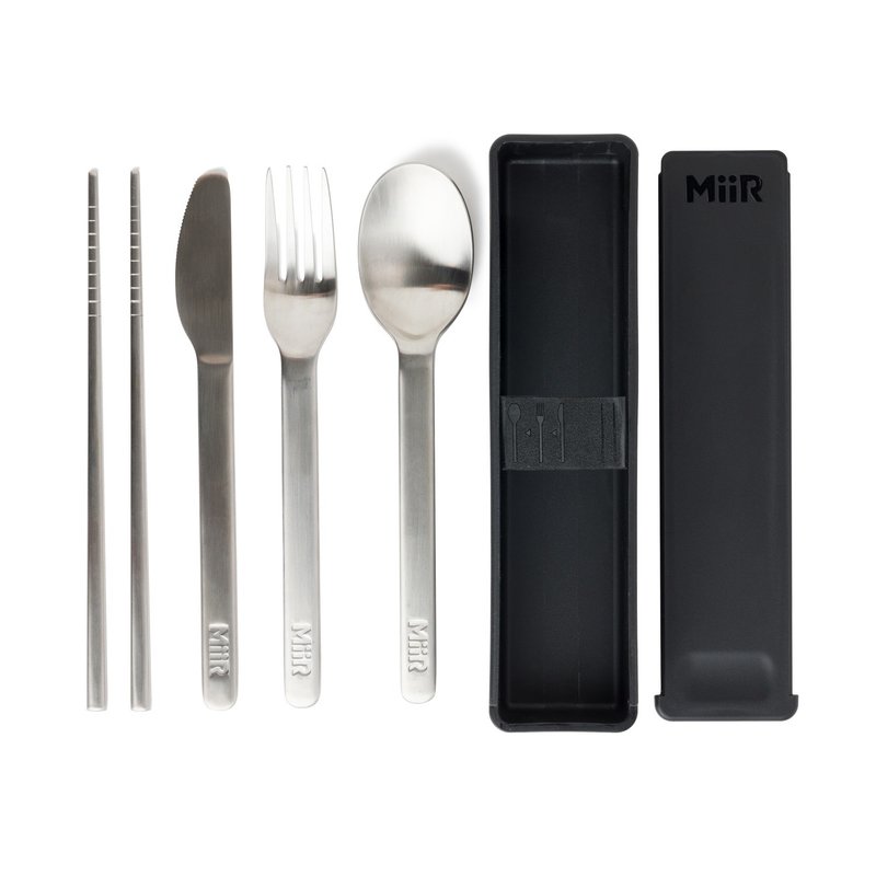 MiiR Essential Utensil Set 环保餐具组 经典黑 - 餐刀/叉/匙组合 - 不锈钢 黑色