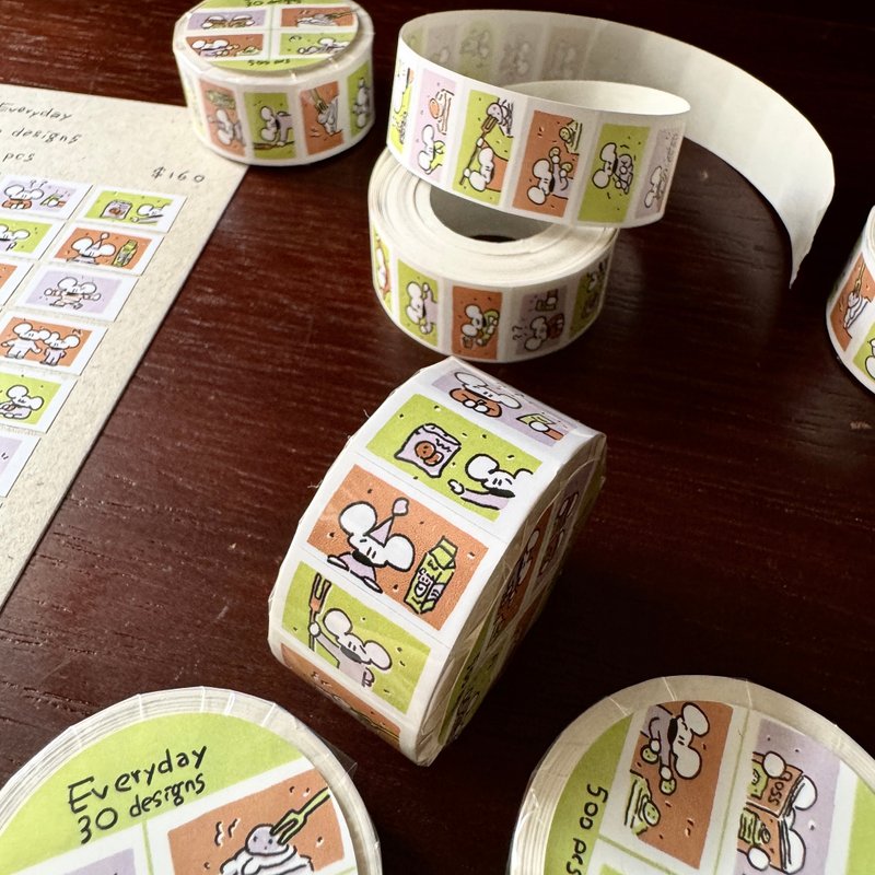 Everyday-焦糖开心果 // Label Sticker - 贴纸 - 纸 