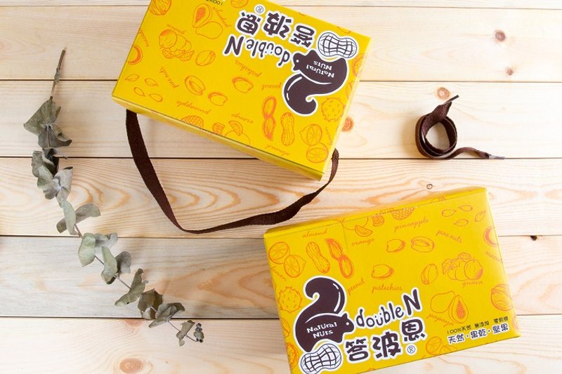 答波恩坚果果干礼盒-低温烘焙坚果罐装1入+天然果干罐装1入 - 水果干 - 新鲜食材 多色