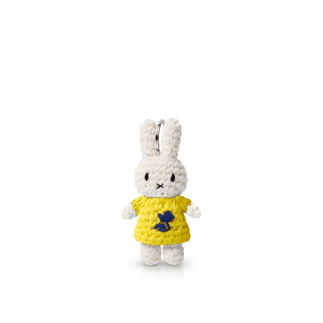 Just Dutch | Miffy 手工编织 梵谷 鸢尾花 钥匙圈 吊饰 - 玩偶/公仔 - 棉 黄色