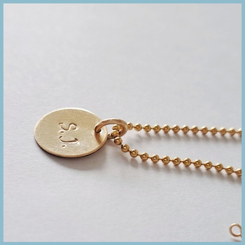 两款字母链坠项链 可替换坠饰项链 - 吊饰 - 其他金属 金色