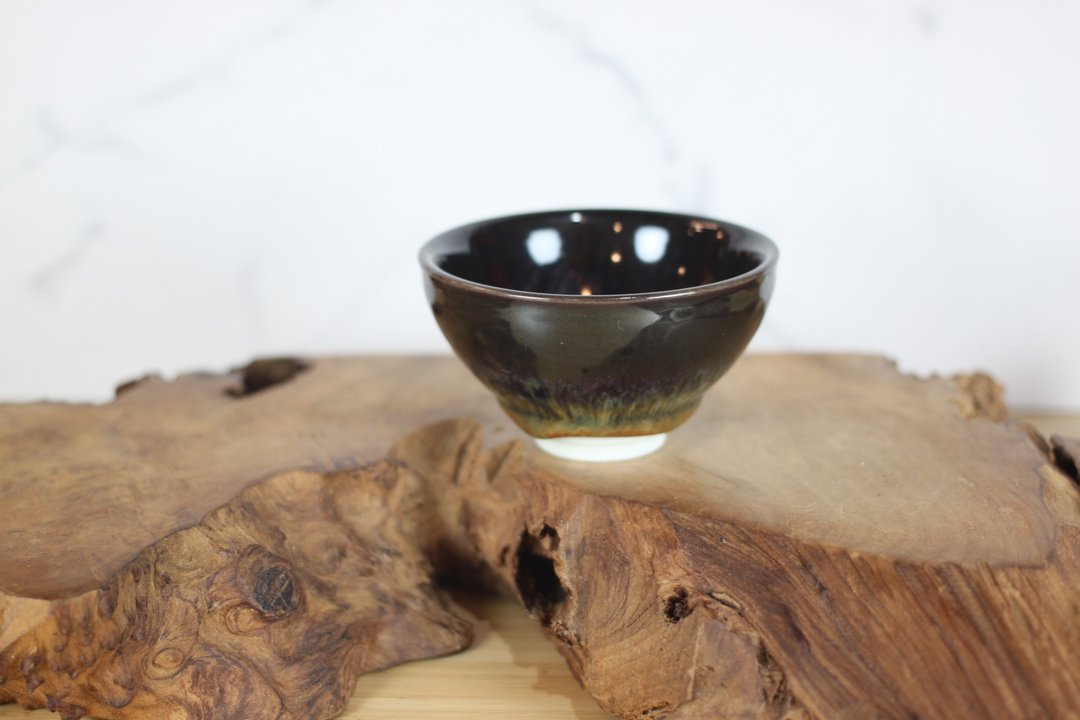 【沐春生活】120ml 淘金 天目釉茶杯 茶碗 陶艺名家叶敏祥作 - 茶具/茶杯 - 瓷 