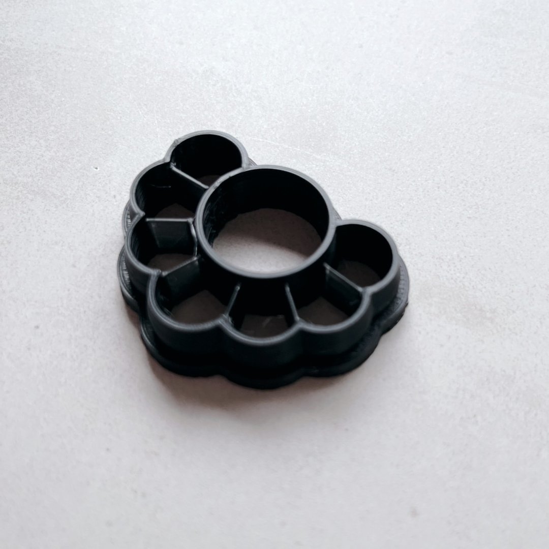 1 point // Clay cutter Polymer clay Polymer clay cutter Cookie type 3D printer D - 零件/散装材料/工具 - 塑料 黑色