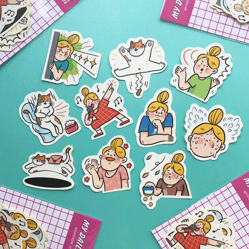 我的日常005 / 贴纸组 - 贴纸 - 纸 多色