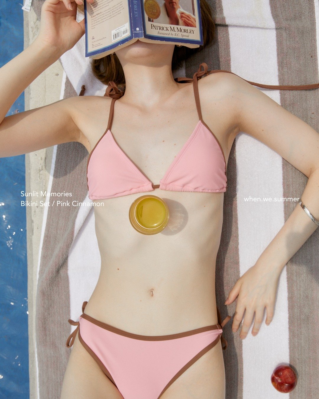 when.we.summer / 阳光比基尼套装 / 肉桂粉 - 女装泳衣/比基尼 - 其他材质 粉红色