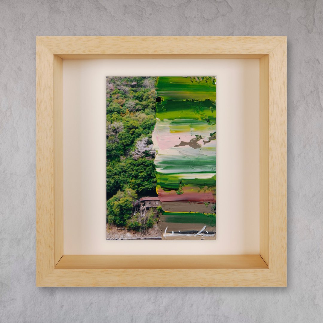【日本制】摄影挂画 / 艺术挂画 / 含框 / 森林 / 绿色 / 正方形 - 海报/装饰画/版画 - 压克力 绿色