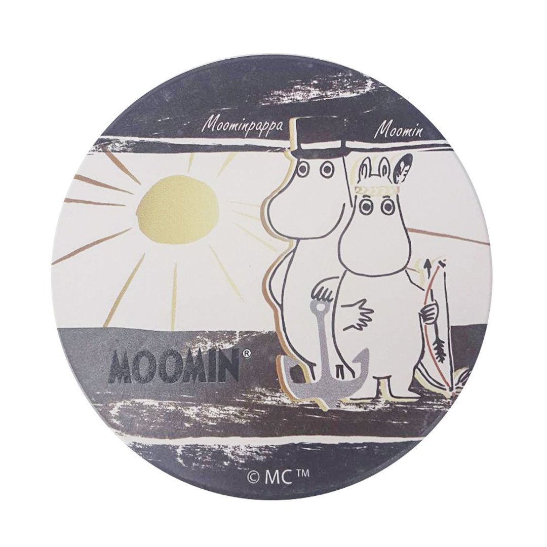 Moomin噜噜米授权-吸水杯垫-【日正】 (圆) - 杯垫 - 陶 绿色