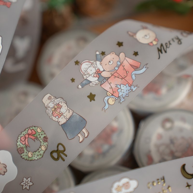 BEARY CHRISTMAS 金箔雾面PET胶带 - 纸胶带 - 其他材质 