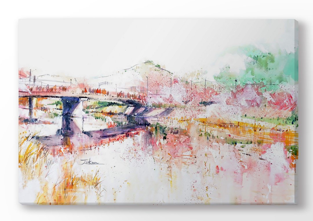 早樱的二月物语|伊豆河津川 |无框画30X45cm | 装饰画 |日本 - 海报/装饰画/版画 - 木头 白色