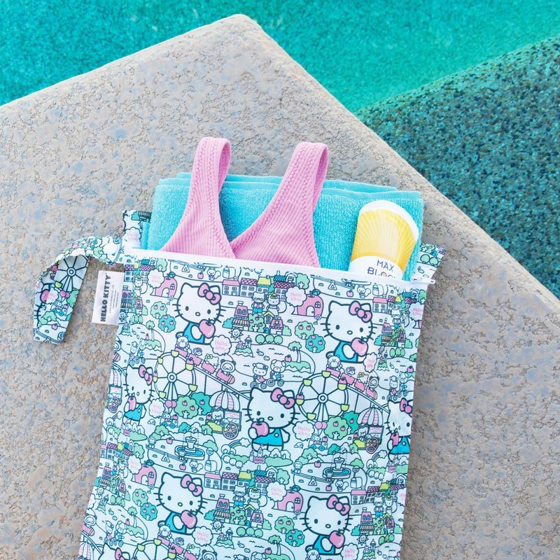 Bumkins 防水收纳袋 WB-SHK16 Hello Kitty - 儿童餐具/餐盘 - 其他材质 