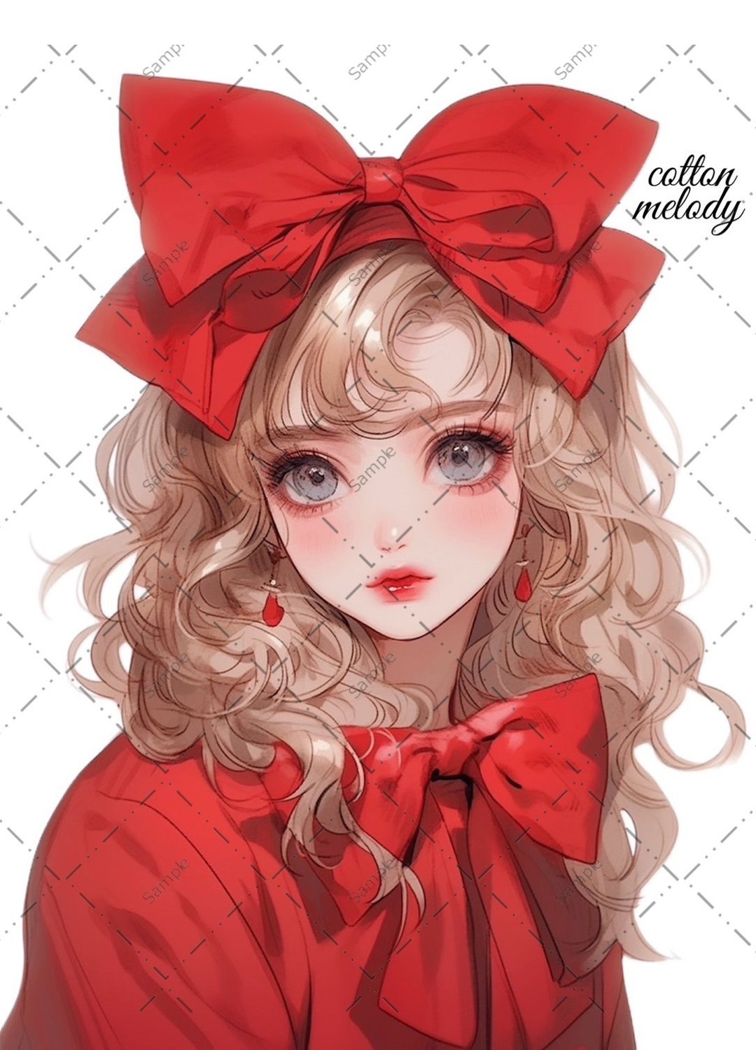 original sticker no.68 人物贴纸 原创贴纸 人物贴纸 女孩贴纸 原创人物贴纸 - 贴纸 - 纸 