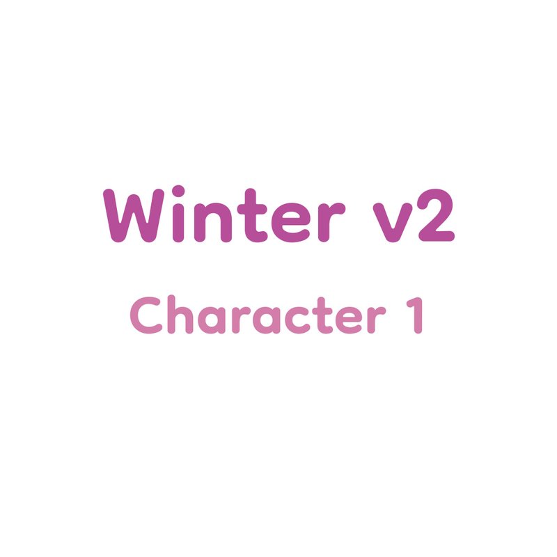 Winter Ver.2 - 人物1 Set pack - 贴纸 - 纸 