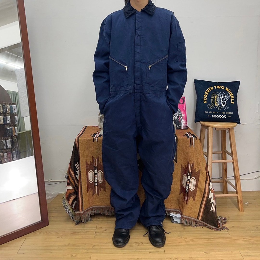 Walls Blizzard Pruf 深蓝 连身工作服 内里铺棉 抗寒系列 灯芯绒 - 男士长裤 - 棉 蓝色