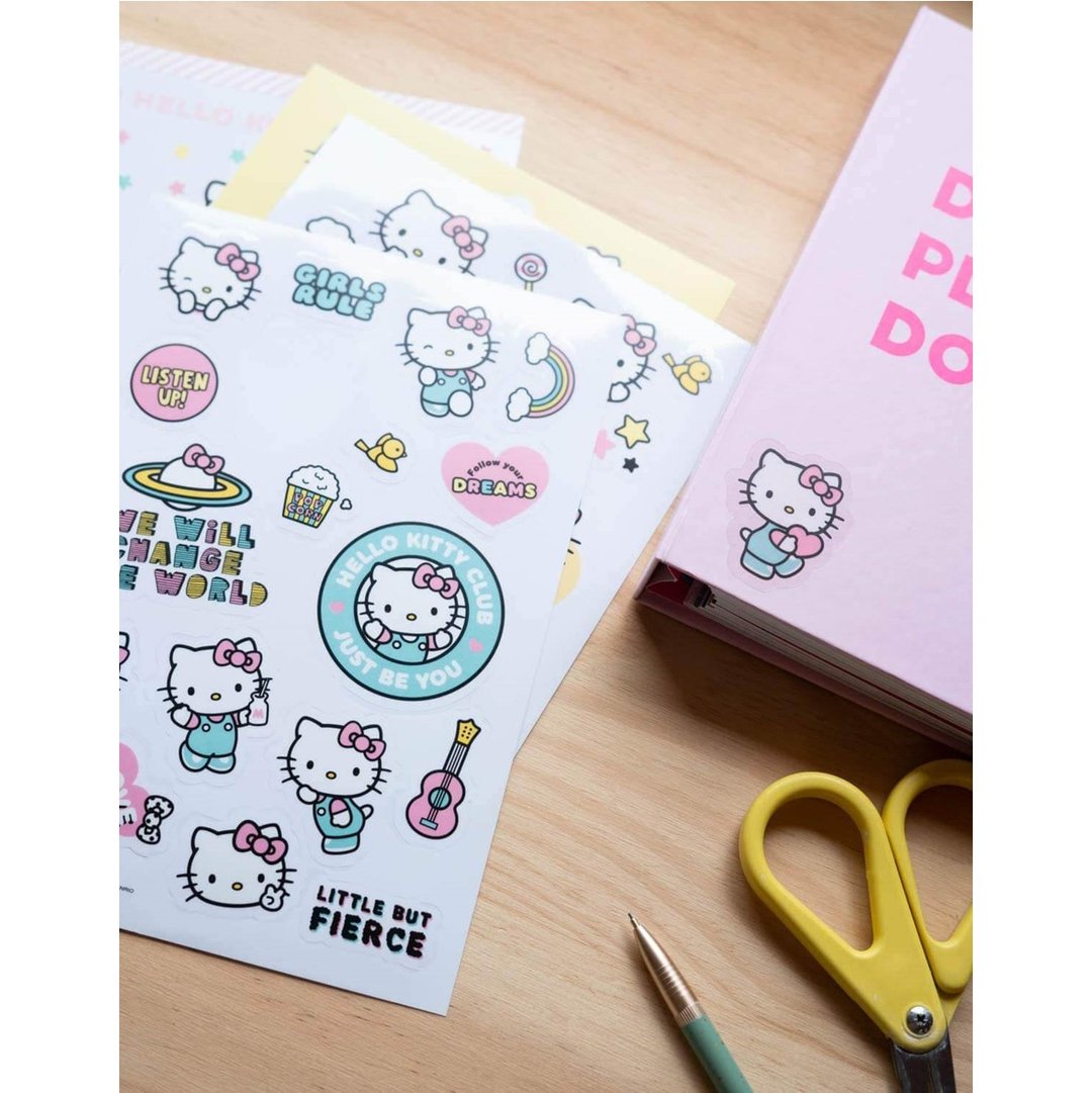 【凯蒂猫】HELLO KITTY 可重复贴黏 进口3C贴纸组 - 贴纸 - 其他材质 多色