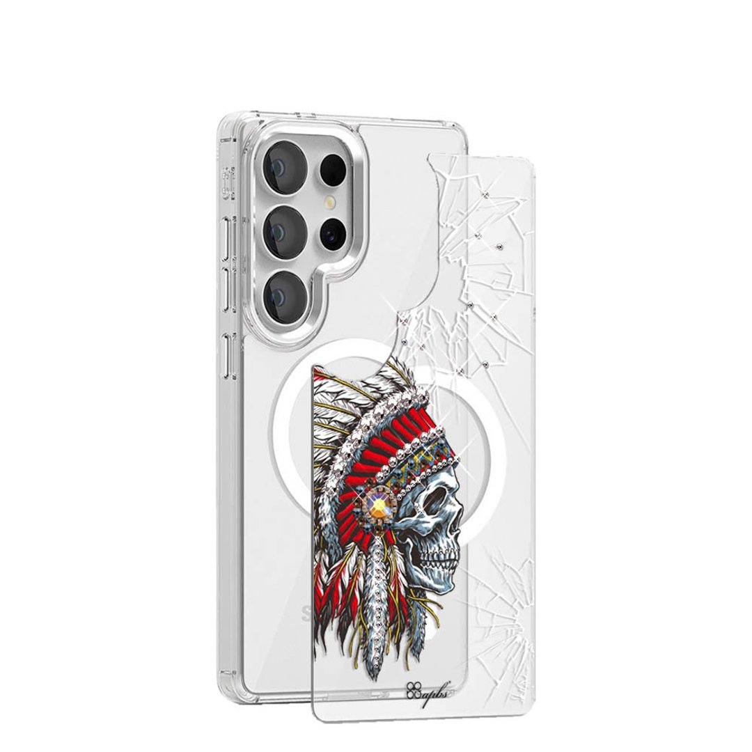 Samsung S26/S25/S24系列 可拆式磁吸片材彩钻手机壳 - 酋长 - 手机壳/手机套 - 其他材质 多色