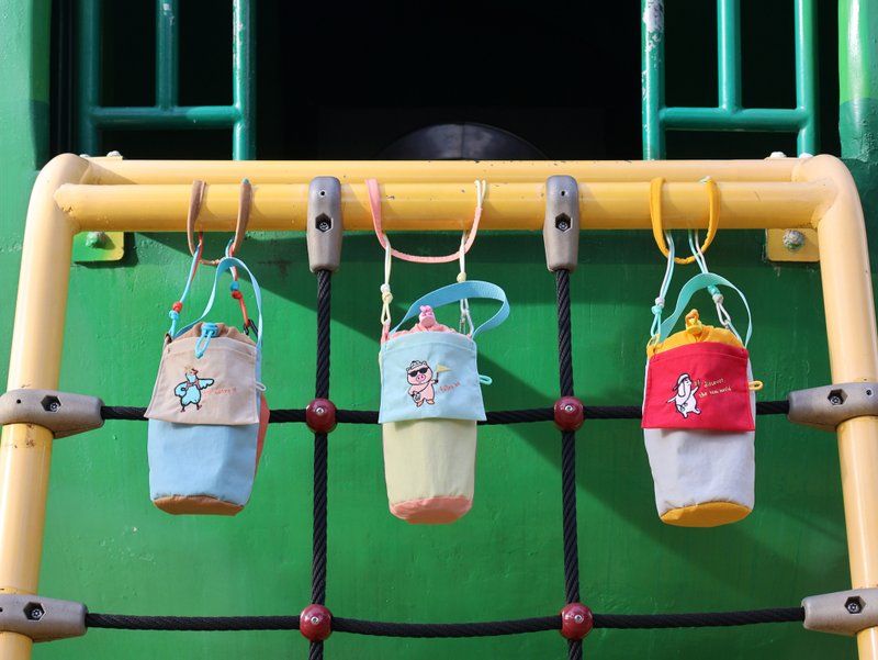 【Bottle bag】多功能斜背手提水壶袋 / 饮料提袋 - 随行杯提袋/水壶袋 - 尼龙 多色