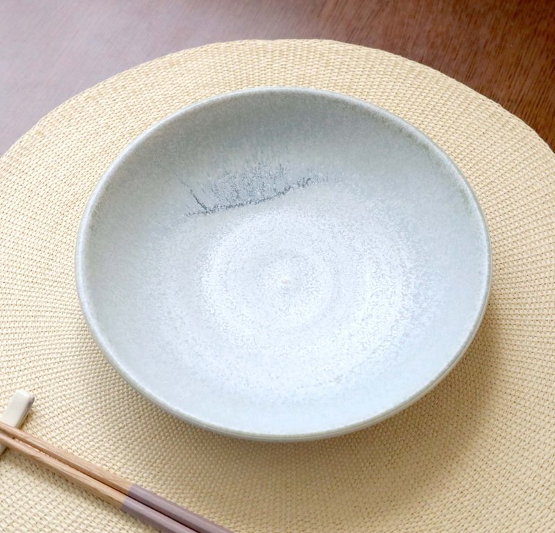 白水晶釉浅碗2 - 盘子/餐盘/盘架 - 陶 白色