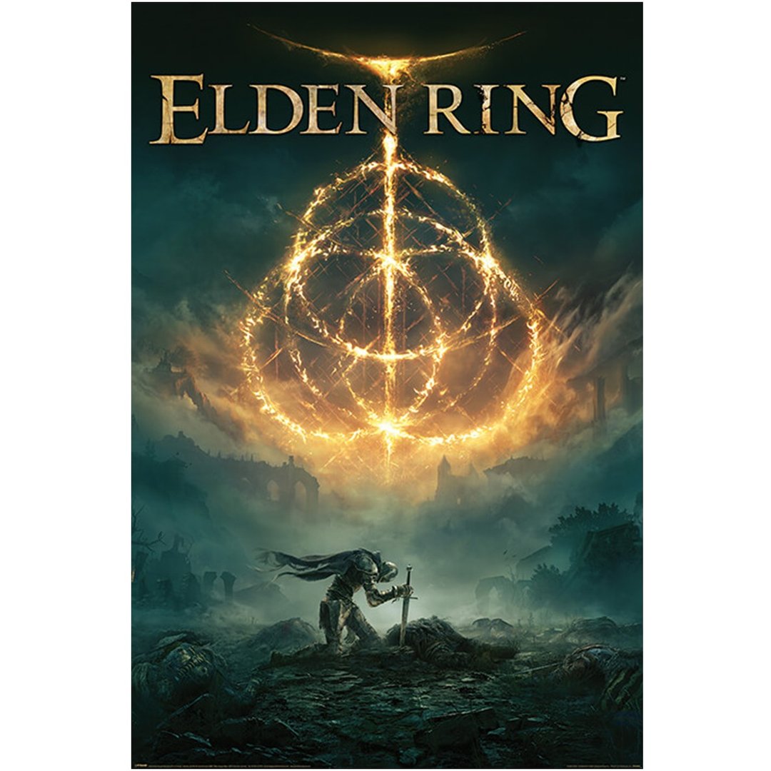 【艾尔登法环】Elden Ring 游戏封面海报 - 海报/装饰画/版画 - 其他材质 多色