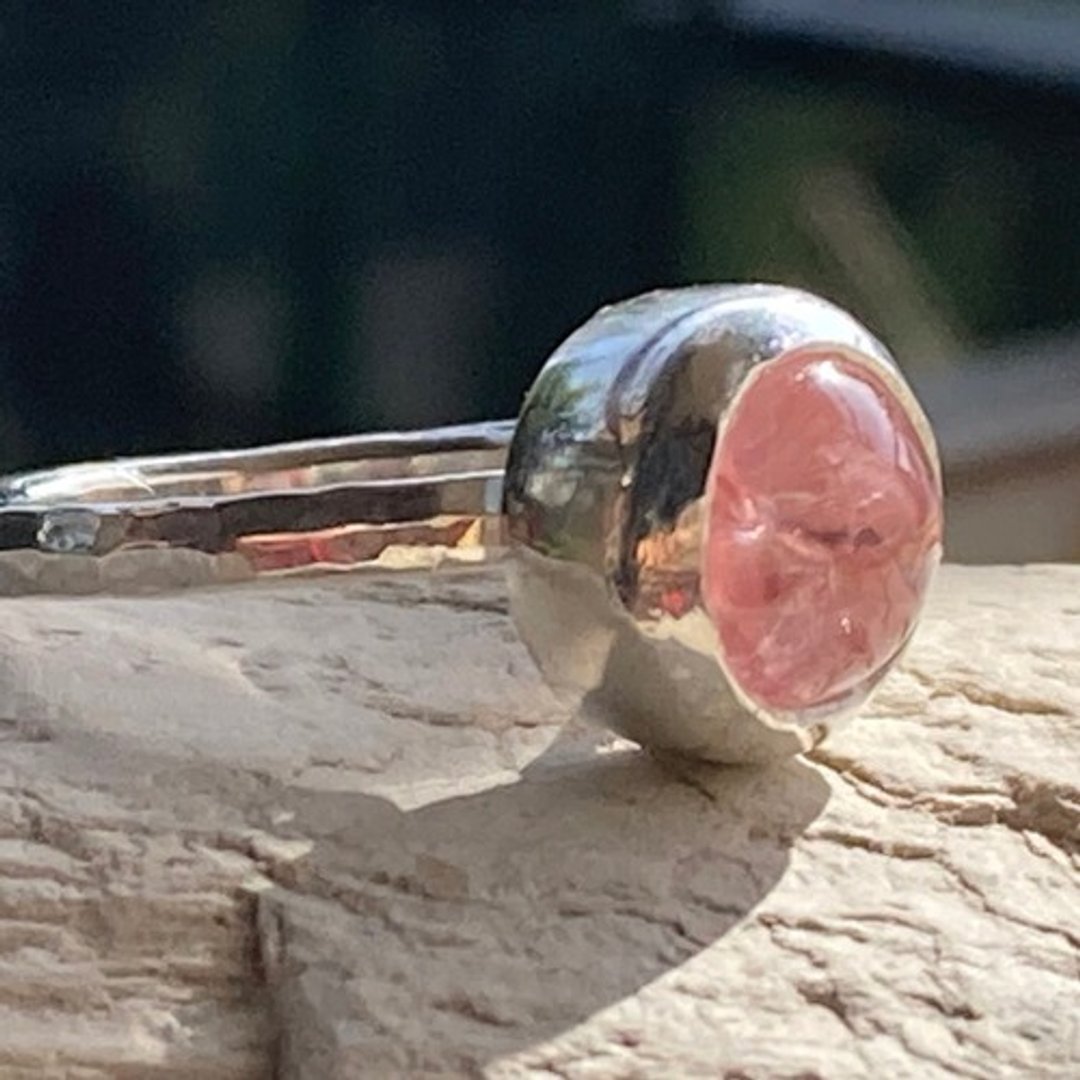 Natural Morganite Silver Ring 9.5 - 戒指 - 其他金属 