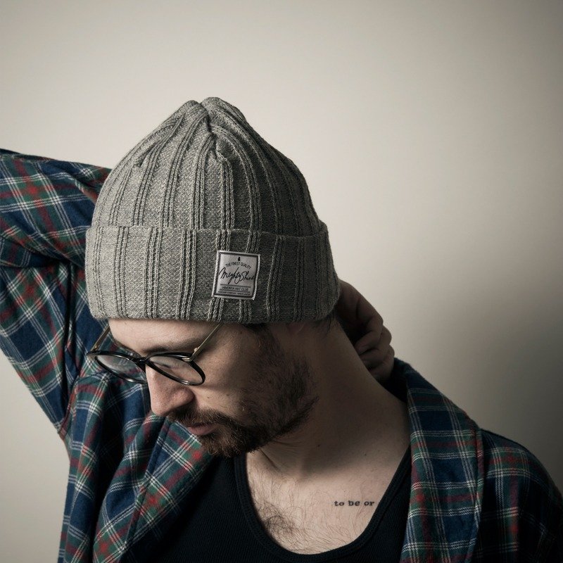 日本制造针织毛帽-Rick - 帽子 - 羊毛 多色