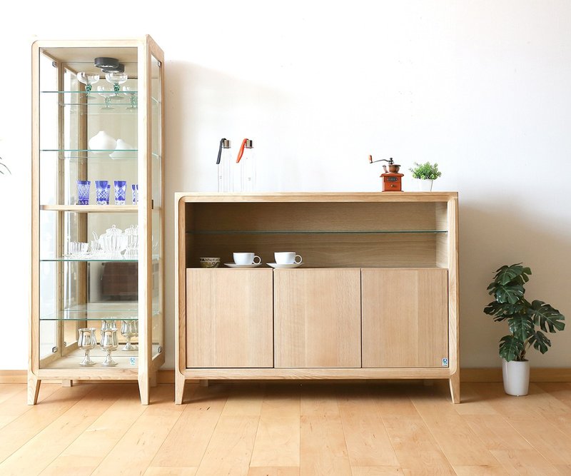 旭川家具 大雪木工 Relief 114 边柜 - 衣柜/鞋柜 - 木头 咖啡色