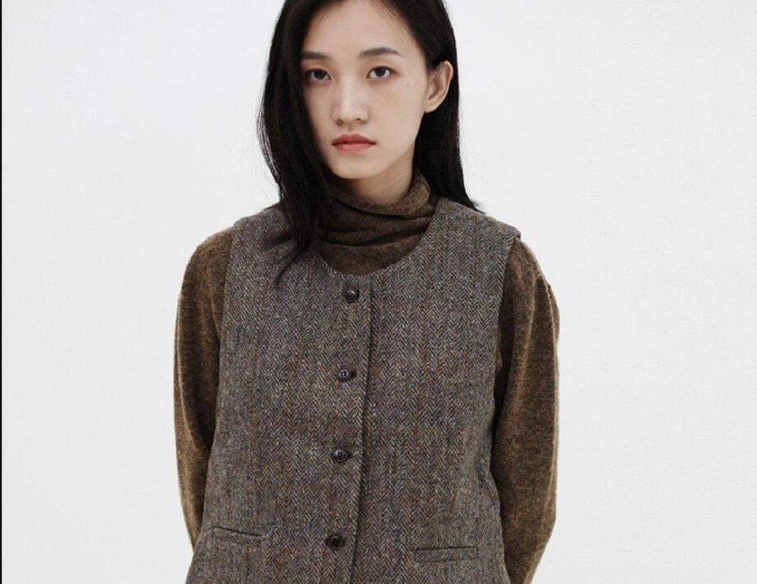 KOOW  月岛 Harris Tweed 哈里斯粗花呢羊毛马甲 - 女装休闲/机能外套 - 羊毛 