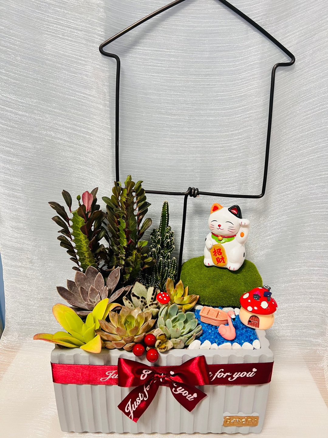 清新水泥定制组盆 开幕 新居落成 升官乔迁 婚礼 生日 交换礼物 - 植栽/盆栽 - 水泥 蓝色
