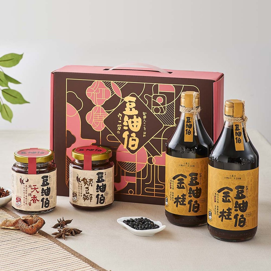 【豆油伯】金桂酱料三入礼盒 / 中秋送礼自用首选 - 酱料/调味料 - 玻璃 