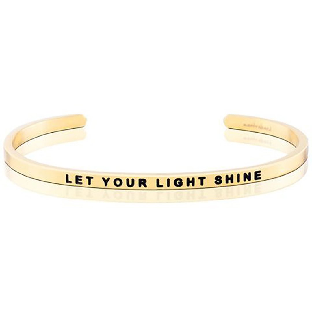 Mantraband悄悄话许愿手环-  LET YOUR LIGHT SHINE 闪耀自我光芒 - 手链/手环 - 其他金属 多色