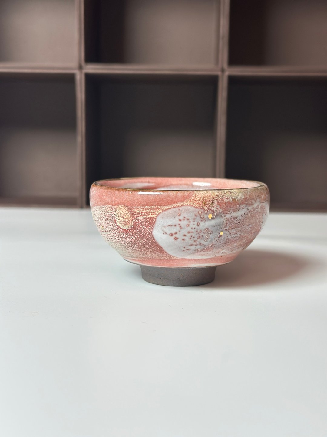 粉志野鎏金杯-手工制作-容量约70cc - 茶具/茶杯 - 陶 