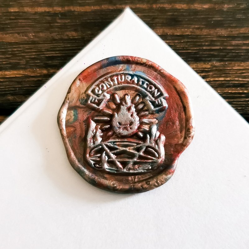 火漆印章-御火魔法陣 蠟封印章 禮物交換封印 - 印章/印台 - 其他金属 