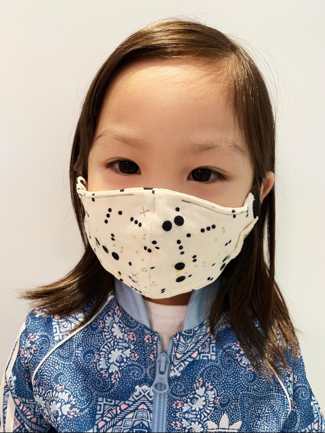 儿童版 非医疗级 透气舒适立体口罩 美国有机纯棉双层 口罩 - 围嘴/口水巾 - 棉 白色