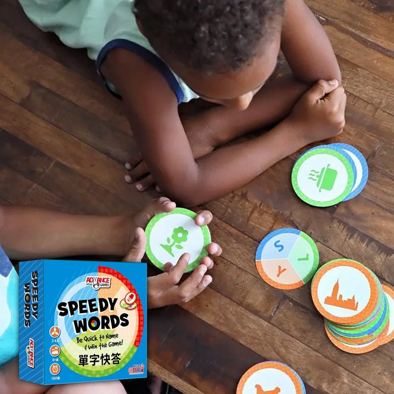 【新品】【新年礼物】FoxMind -儿童英语桌游 - 单字快答 硬盒版 - 玩具/玩偶 - 纸 多色