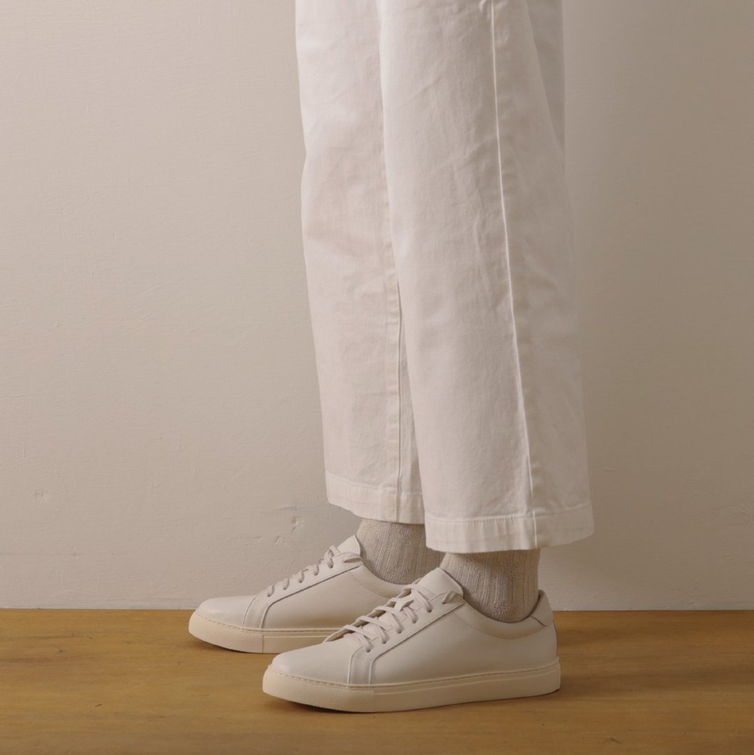 Ball shoes P03米白 - 女款运动鞋/球鞋 - 真皮 白色