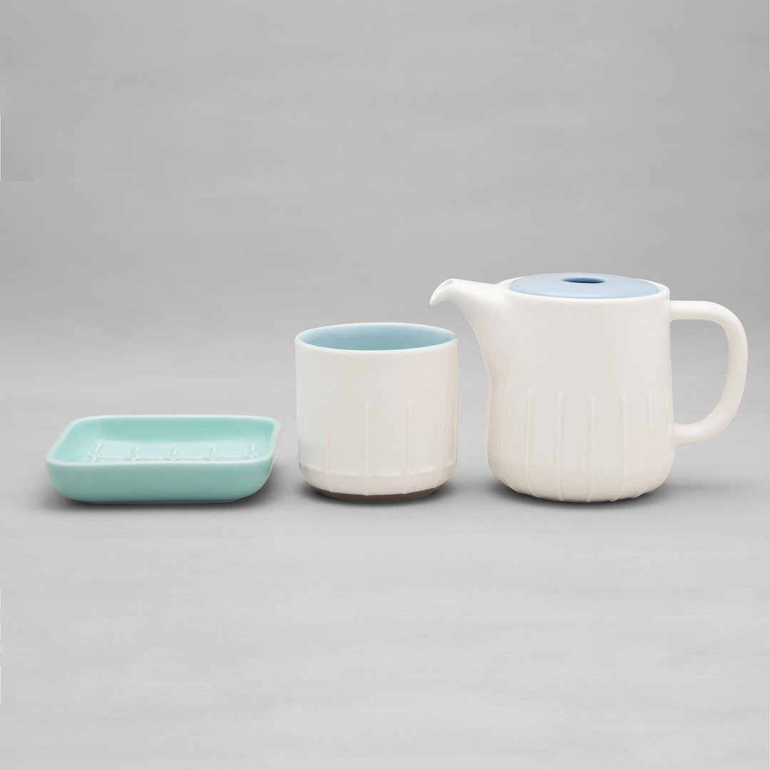 台南老铁窗-不朽茶具组 - 茶具/茶杯 - 瓷 蓝色