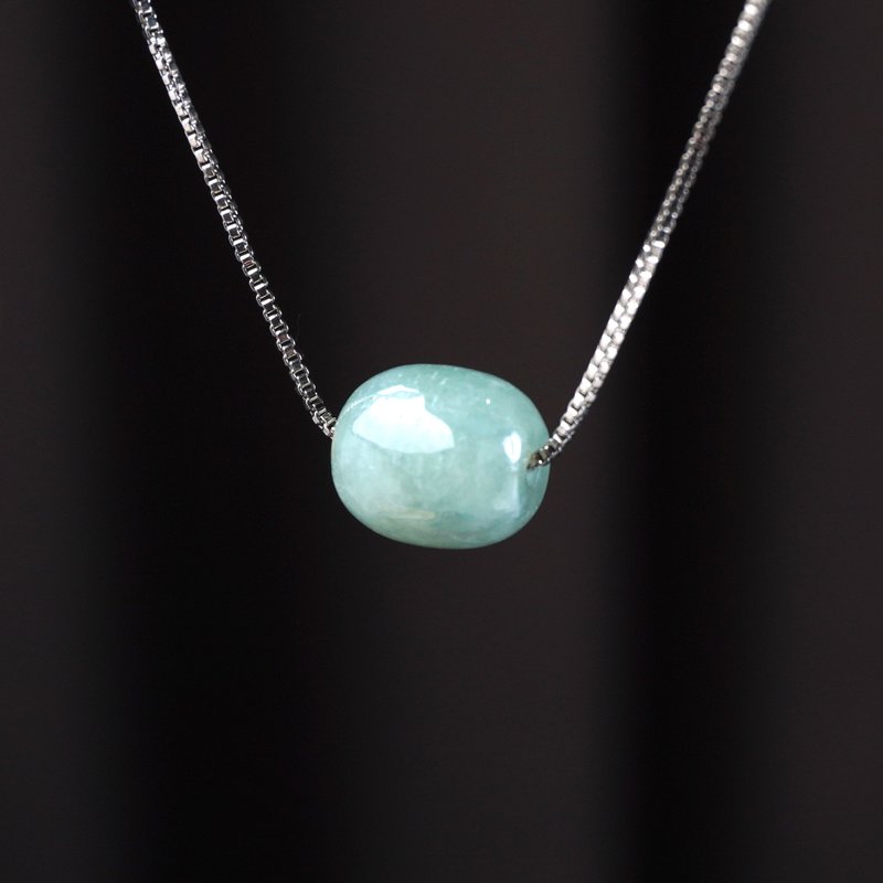 【万事亨通】冰绿翡翠路路通项链 | 天然缅甸玉翡翠A货 | 送礼 - 项链 - 玉石 绿色