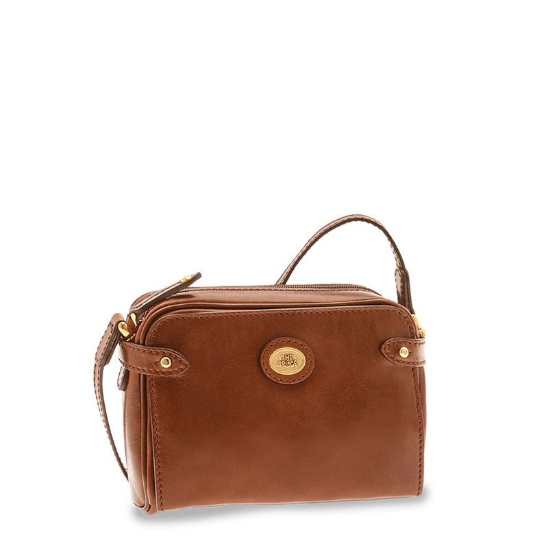 THE BRIDGE 意大利牛皮 STORY 侧背包 - 侧背包/斜挎包 - 真皮 咖啡色